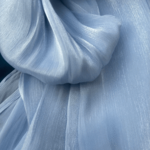 Grey Chiffon Crepe Shawl