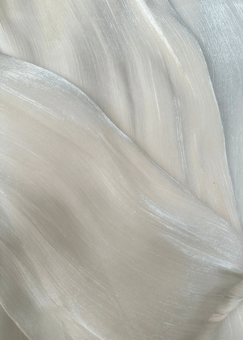 Beige Chiffon Crepe Shawl - Image 2