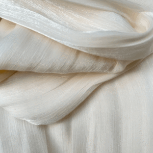 Beige Chiffon Crepe Shawl