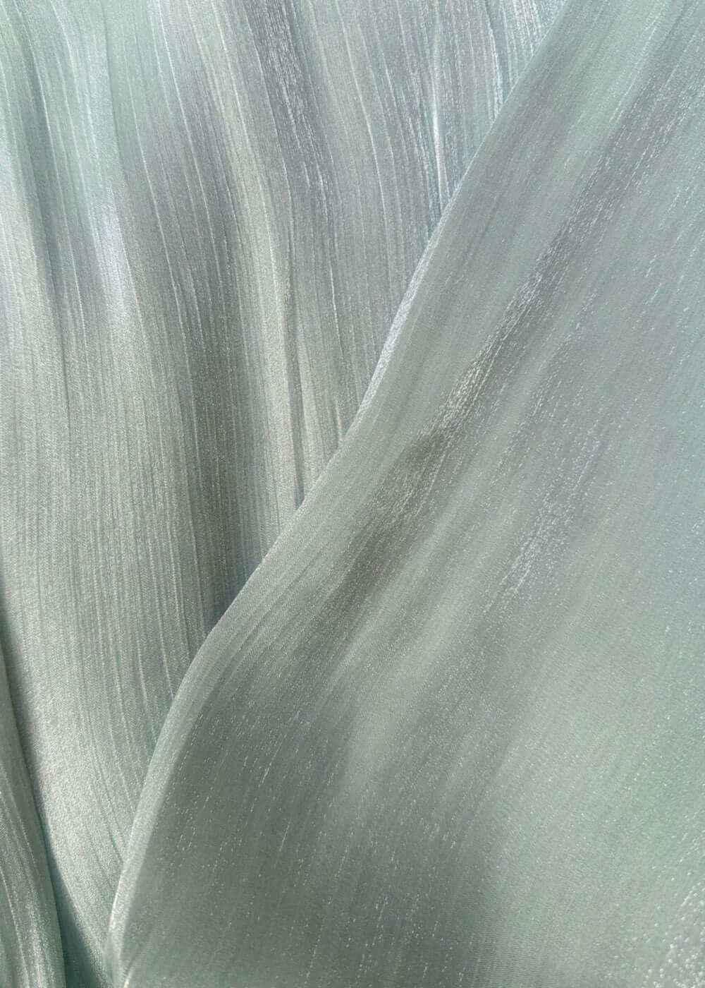 Light Green Chiffon Crepe Shawl